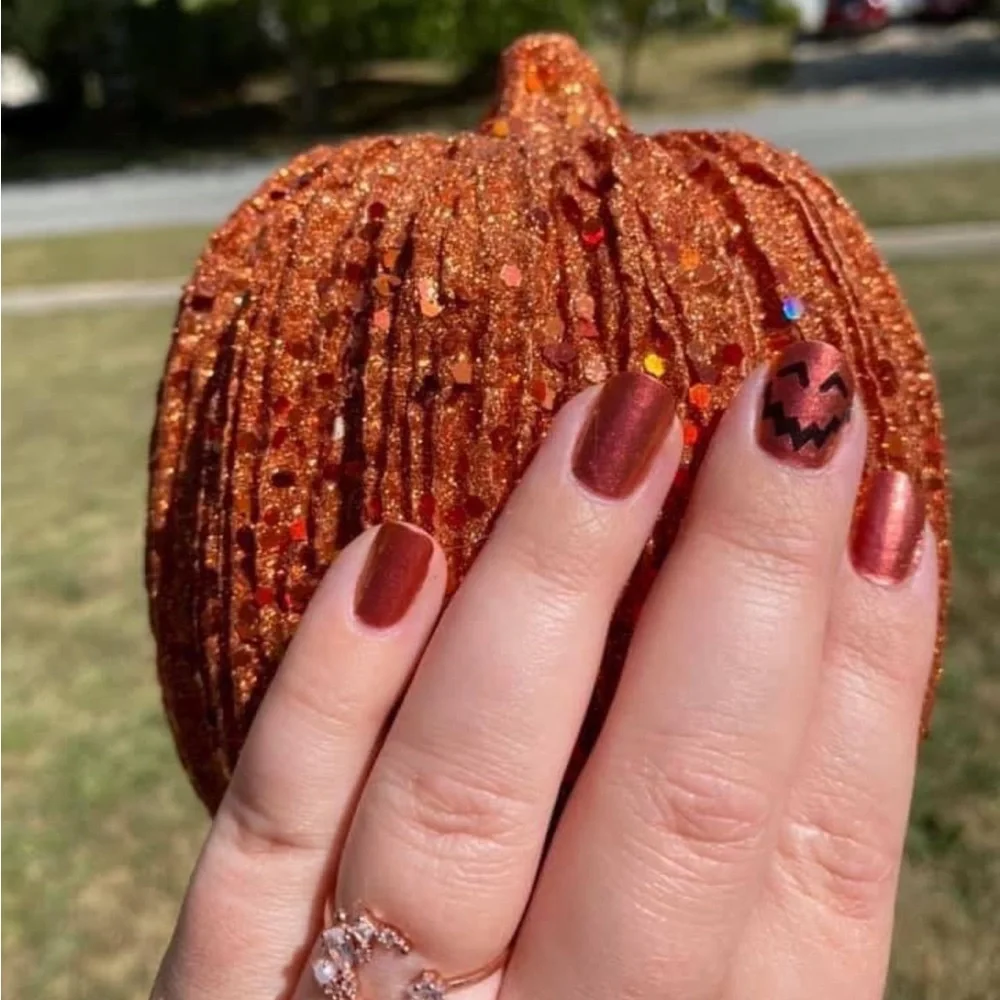 *Retired* Color Street: Hey Pumpkin | Halloween Orange Black Jack O’Lantern - Picture 12 of 16